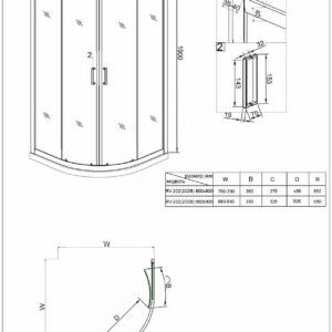 Душевой уголок Veconi Rovigo RV-202G, 900x900x1900, брашированное золото прозрачное стекло Душевой уголок Veconi Rovigo RV-202G, 900x900x1900, брашированное золото прозрачное стекло