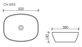 Раковина Ceramica Nova Element CN5005 50см белый Раковина Ceramica Nova Element CN5005 50см белый