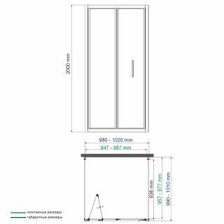 Душевой уголок WasserKRAFT Weser 78F42 100x100 см профиль хром стекло прозрачное