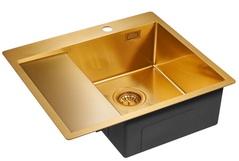 Мойка кухонная Paulmark Alster PM825951-BGR правая брашированное золото Мойка кухонная Paulmark Alster PM825951-BGR правая брашированное золото