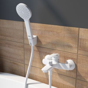 Смеситель для ванны IDDIS Ray белый матовый RAYWT02i02