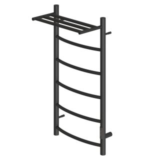 Полотенцесушитель электрический APEXTERMO Corona CR01184BM 80x40 см с полкой чёрный матовый