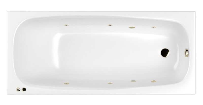 Гидромассажная ванна Whitecross Layla 0102.180080.100.SOFT.BR 180x80см Soft бронза