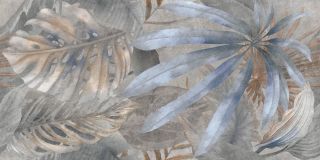 Керамогранит Delacora Багамы Флористика темный / Bahamas Floristry Dark D120240G матовый граниль 1200х600