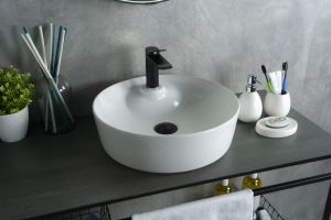 Раковина Gid D1306 51181 накладная белая 44x44x14