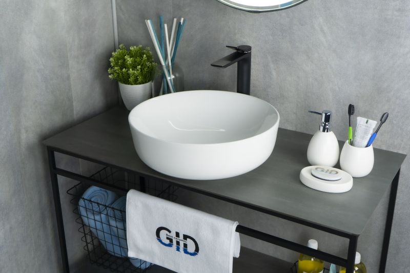 Раковина Gid D1315 51182 накладная белая 41.5x41.5x13.5