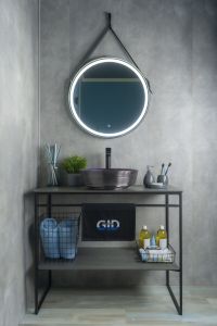 Раковина Gid D1315h107 53332 накладная цветная 41.5x41.5x13.5