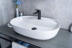 Раковина Gid D1346 51194 накладная белая 61x41x14