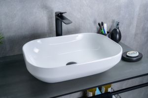 Раковина Gid D1468 51195 накладная белая 50x36x14.5
