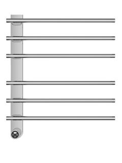 Полотенцесушитель электрический AQUAme AQM3116BN 52x62 см с терморегулятором никель брашированный