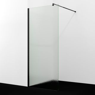 Душевая перегородка WasserKRAFT Rur 30W46MB-TXG 110 см профиль чёрный стекло текстурное