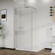 Душевая перегородка Azario Walk-in AZ-271-90-CH-CRF 90 см профиль хром стекло рифлёное