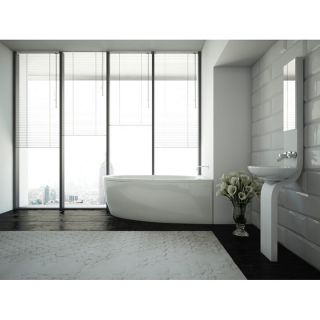 Ванна акриловая Azario Kapris AV.0001160 правосторонняя 160х90 см белый