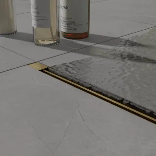 Душевой лоток Roxenbath Slim Gold 91060-120GB 120 см золото