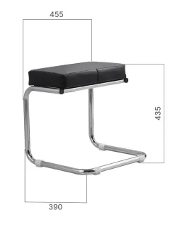 Табурет для ванны SantiLine SL-4032 черный