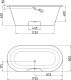 Ванна из искусственного камня AquaStone Венеция 175x80см белый