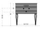 Тумба под раковину Armadi Art Vallessi Avangarde Linea 80см чёрный/золото 842-080-BG