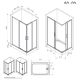 Душевой уголок Am.Pm Above W9XG-403-12090-BT 120x90 см профиль чёрный матовый стекло прозрачное