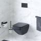 Унитаз подвесной Am.Pm Inspire 2.0 FlashClean с сиденьем микролифт чёрный матовый C50A1700MBSC