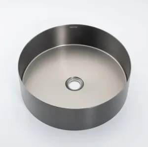 Накладная раковина Gappo GX101-9 40 см оружейная сталь