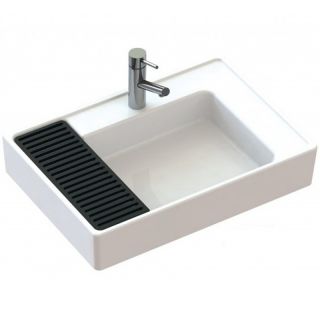 Консоль с раковиной Creavit AR065-M + AR065 68 см чёрный