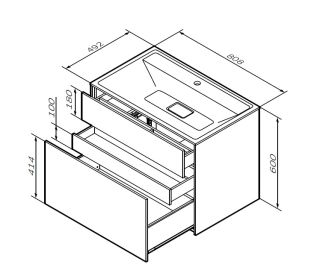 Am.pm INSPIRE 2.0 M50AFHX0803WM тумба под раковину 80 см белый матовый Am.pm INSPIRE 2.0 M50AFHX0803WM тумба под раковину 80 см белый матовый