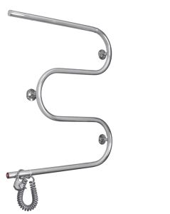 Полотенцесушитель электрический Domoterm DMT 107-25 60x50 EK L хром