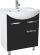 Тумба под раковину Bellezza Альфа 65см чёрный 00000005237