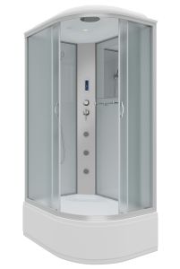 Душевая кабина Niagara NG-2310-14LF с гидромассажем 120x80см серебро/матовое