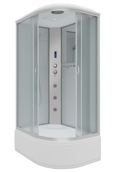 Душевая кабина Niagara NG-2310-14LF с гидромассажем 120x80см серебро/матовое
