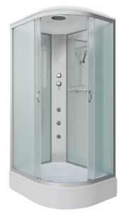 Душевая кабина Niagara NG-33294-14LG с гидромассажем 120x90см серебро/матовое