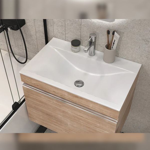 Тумба под раковину подвесная Velvex Pulsus tp.PUL.PUL.70.1Y дуб сонома, 70 см