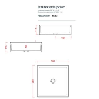 Раковина ArtCeram Scalino SCL001 17 00 черная 38 см Раковина ArtCeram Scalino SCL001 17 00 черная 38 см