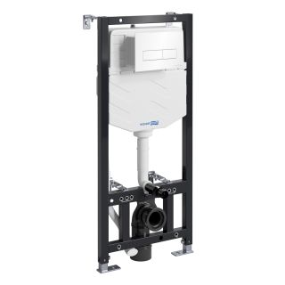 Система инсталляции для унитазов WasserKRAFT Aller 10TLT.010.ME.WH03 с кнопкой смыва