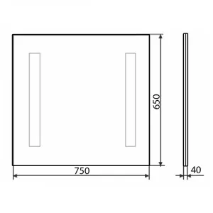 Зеркало  Comforty Жасмин 75 00-00014139 75 см