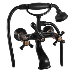 Смеситель для ванны Rav Slezak Morava Retro MK359.5/2CMATSM черный