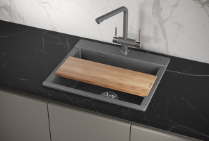 Мойка кухонная Granula 5804, ГРАФИТ