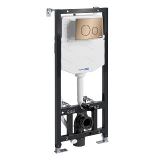 Система инсталляции для унитазов WasserKRAFT Aller 10TLT.010.ME.RG02 с кнопкой смыва