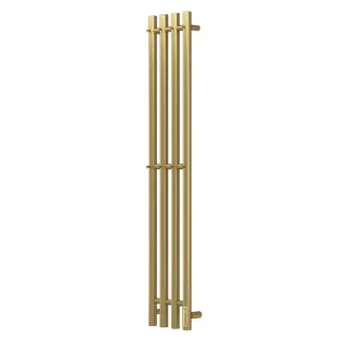 Полотенцесушитель электрический APEXTERMO Луна LN10113GL 110x18 см с крючками золото матовое