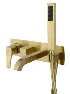 Смеситель для ванны и душа Wonzon & Woghand Flex WW-88889072-BG брашированное золото