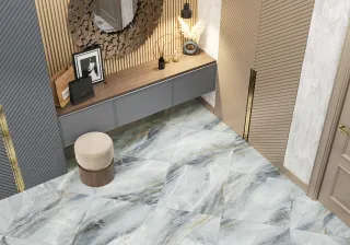 Керамогранит New Trend Эстель синий / Estelle Blue D60228M d матовый карвинг 600х600
