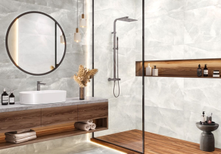 Керамогранит New Trend Солт белый / Salt White D60244M d матовый карвинг 600х600