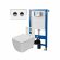 Комплект унитаза с инсталляцией Point Элемент PN48313WC с сиденьем Микролифт