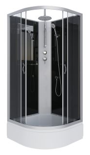 Душевая кабина Niagara NG-3503-14BKT 80x80см серебро/тонированное