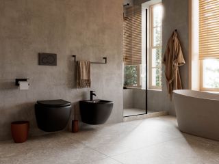 Подвесной унитаз Ceramica Nova Metropol CN4002MB безободковый чёрный матовый Подвесной унитаз Ceramica Nova Metropol CN4002MB безободковый чёрный матовый
