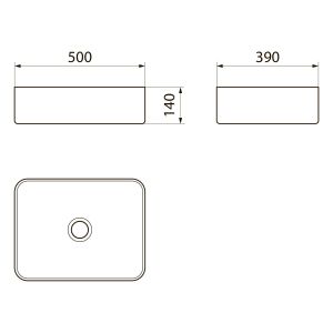 Раковина Point Меркурий  PN43832WM белая 50 см