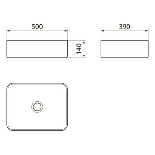 Раковина Point Меркурий  PN43832WM белая 50 см