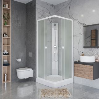 Душевая кабина Niagara Promo P90/13Q/MT/BK 3 места