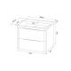 Тумба с раковиной IDDIS Клауд Икс (Cloud X) CLX70W0i95K 70 см белый