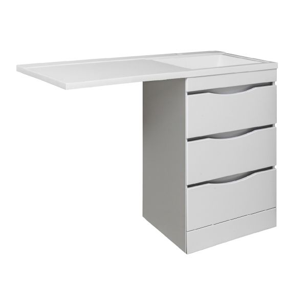 Тумба под раковину Runo  (под умывальник Гамма 120 лайт левое/ правое крыло) Орион 60 (УТ000003442)